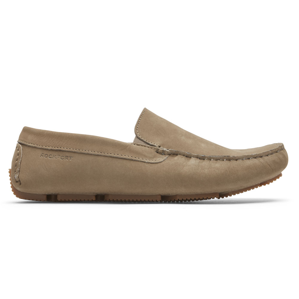 Rockport Slippers For Mens Khaki - Rhyder - LM3750418